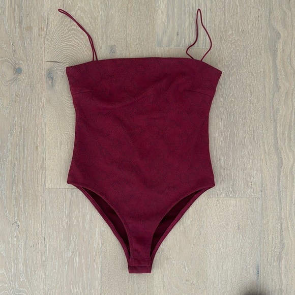 Pink Python print bodysuit - Picture 1 of 3